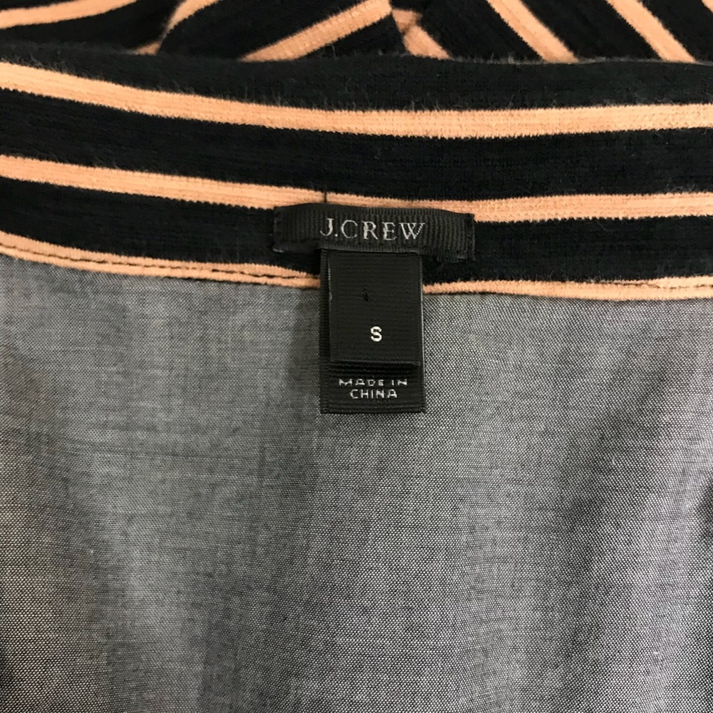 J. Crew Maritime Striped Casual Cotton Blazer - Picture 7 of 8